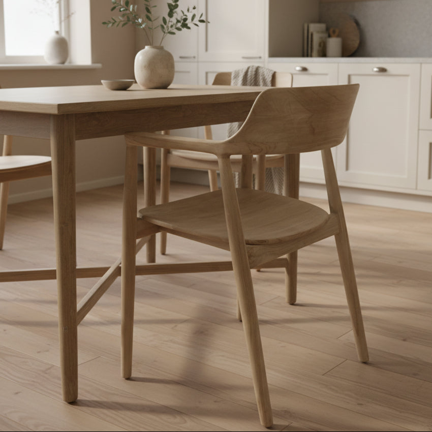 Denmark Round Arm Dining Chair - SH07 - Uneeka