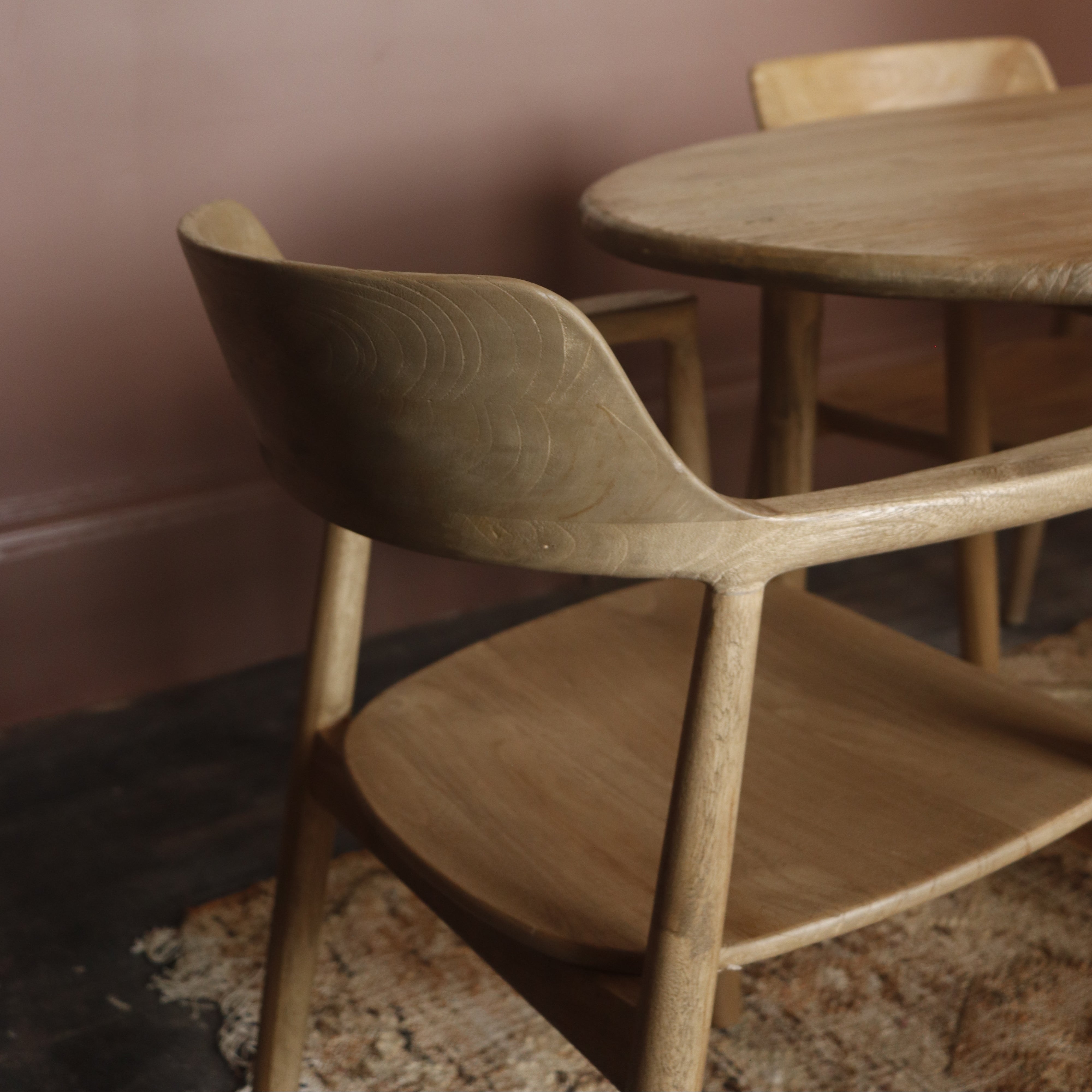 Denmark Round Arm Dining Chair - SH07T - Uneeka