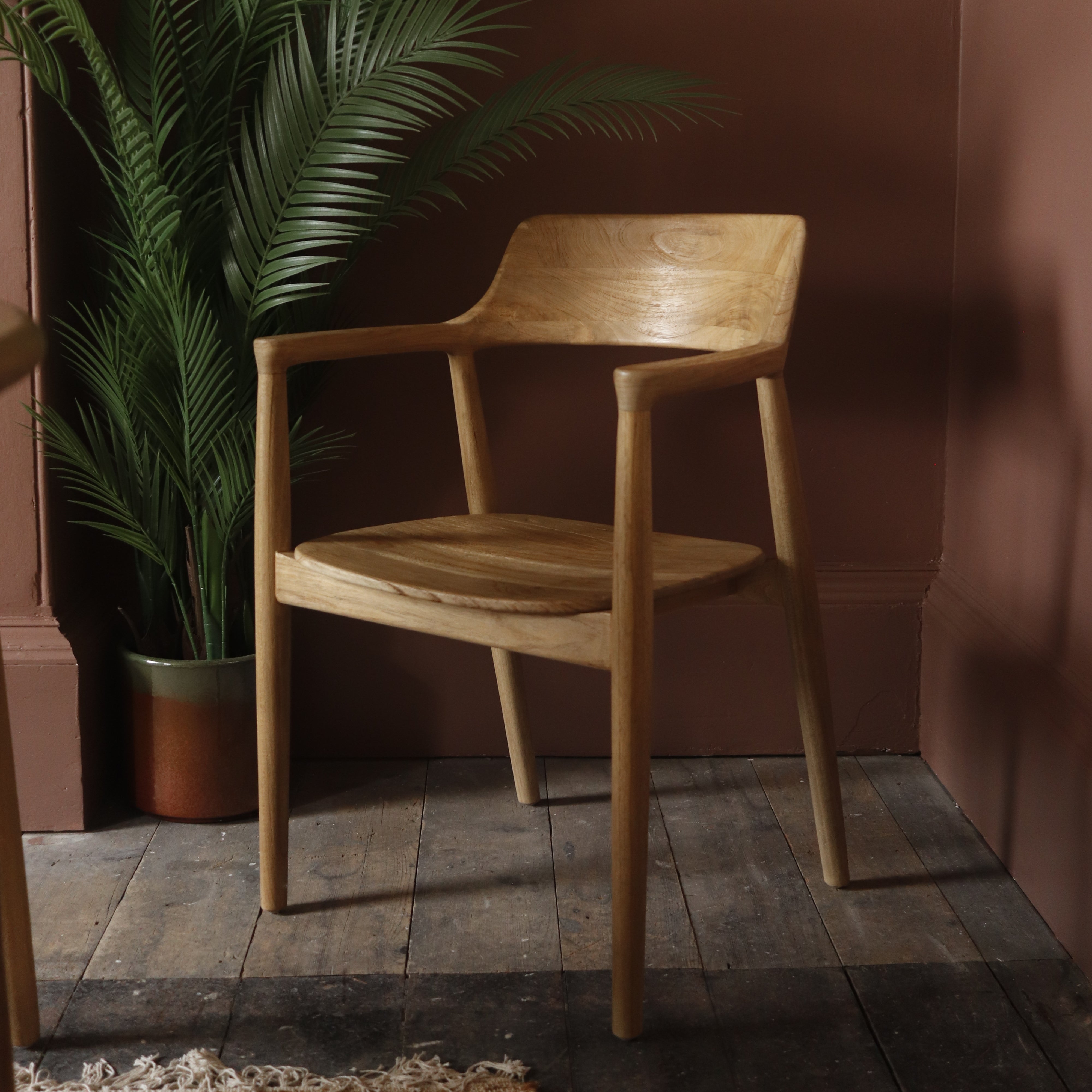 Denmark Round Arm Dining Chair - SH07T - Uneeka