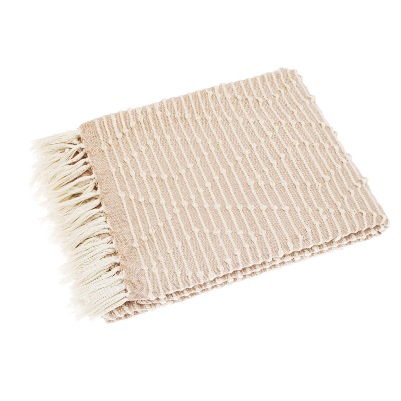 Diamond Pattern Recycled Yarn Throw - SPTBB - Uneeka