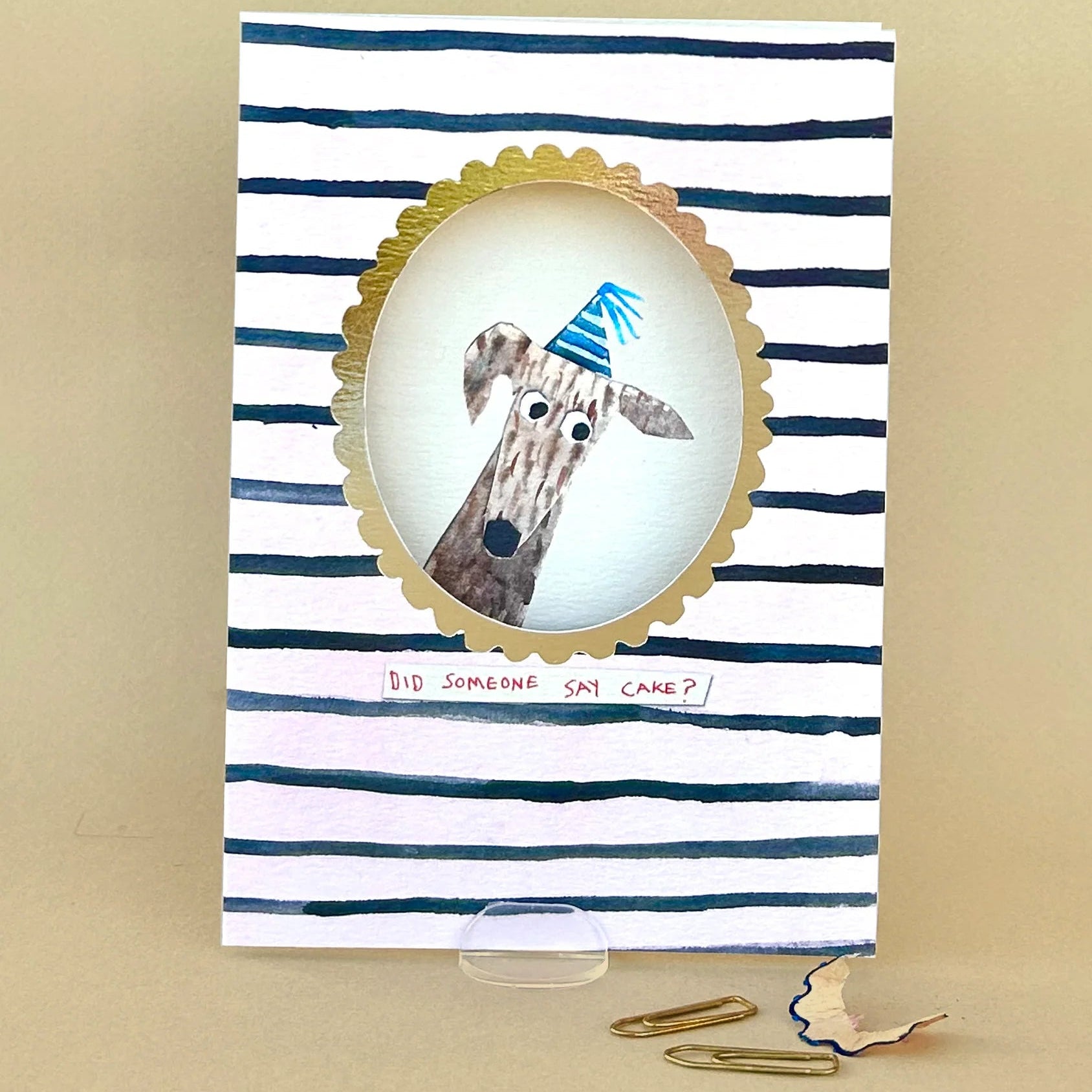 'Did Someone Say Cake?' Greetings Card - Uneeka