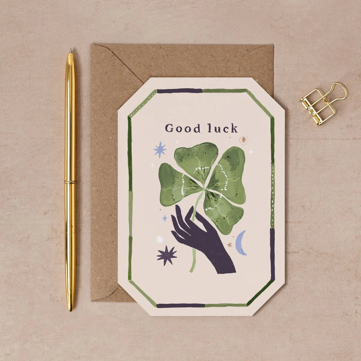 Good Luck Cover Greetings Card - EQC09 - Uneeka