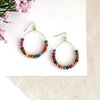 Kantha Milieu Demi Hoops - ER-1211 - Uneeka