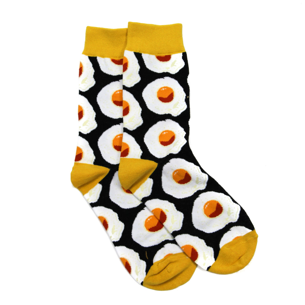 Egg Pattern Black & Yellow Unisex Socks