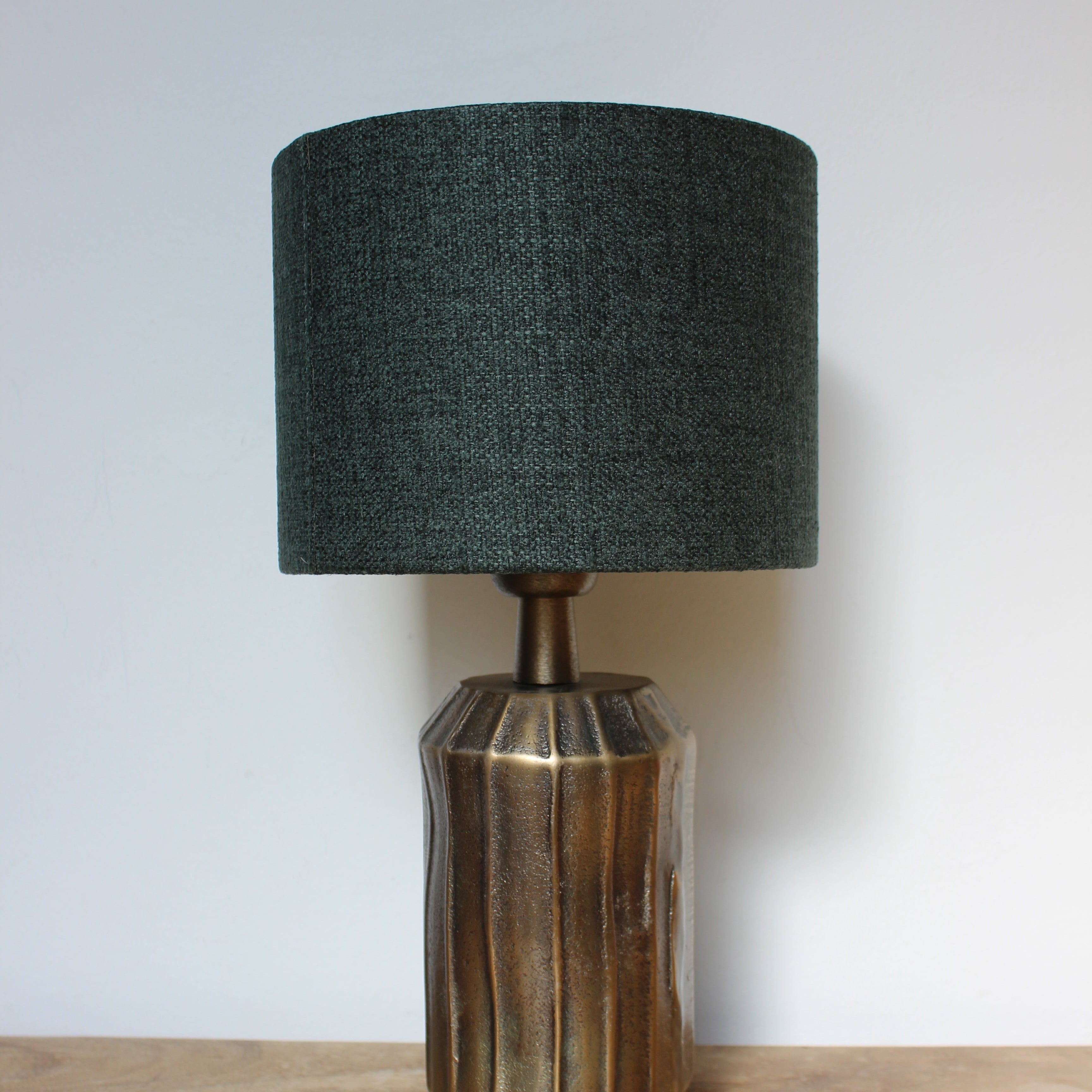Emerald Green Linen Lampshade-Uneeka