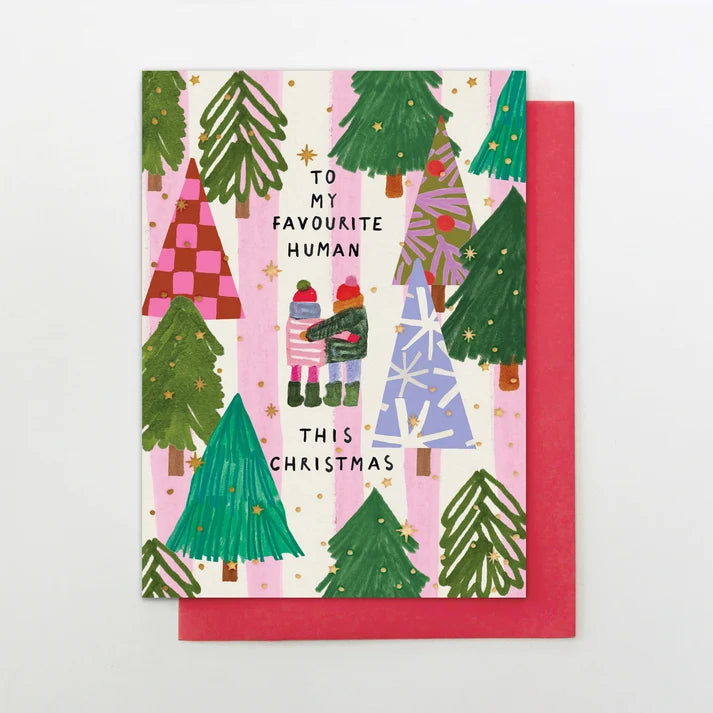 Favourite Human Christmas Card - Uneeka