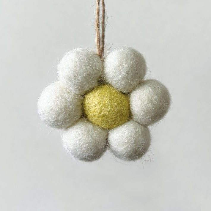 Felt Colourful Daisy Hanging Decoration - 630 - Uneeka