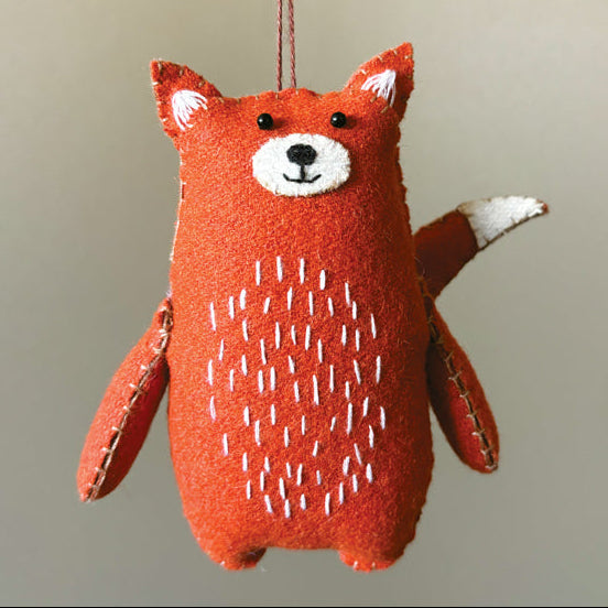 Felt Fox Hanging Decoration - 5463 - Uneeka