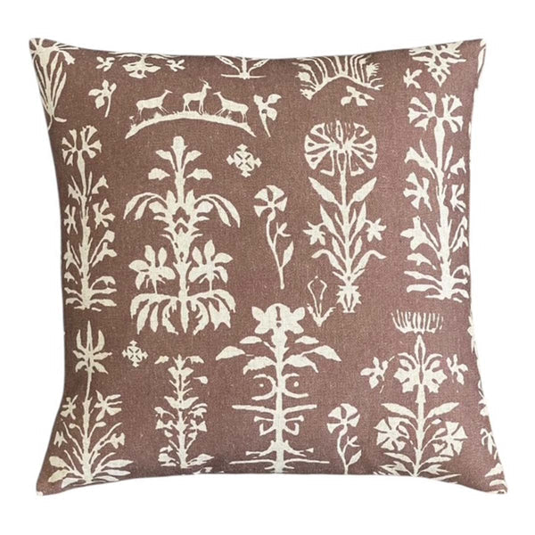 Flora & Fauna Patterned Cushion - Uneeka