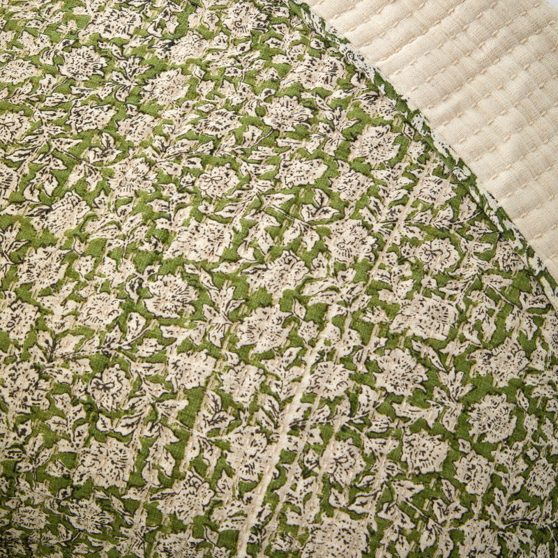 Floral Print Quilted Throw - PRVTO - Uneeka