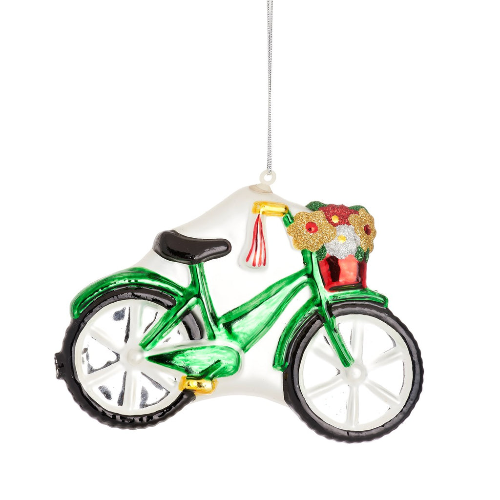 Flower Basket Bicycle Christmas Decoration