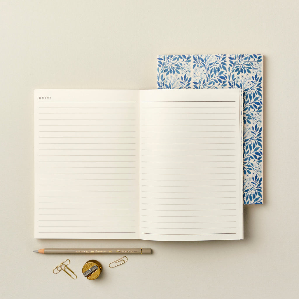 Blue Flora Weekly A5 Planner notes section