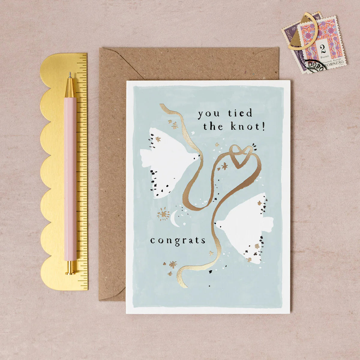 Tied The Knot Greetings Card - GLC14 - Uneeka
