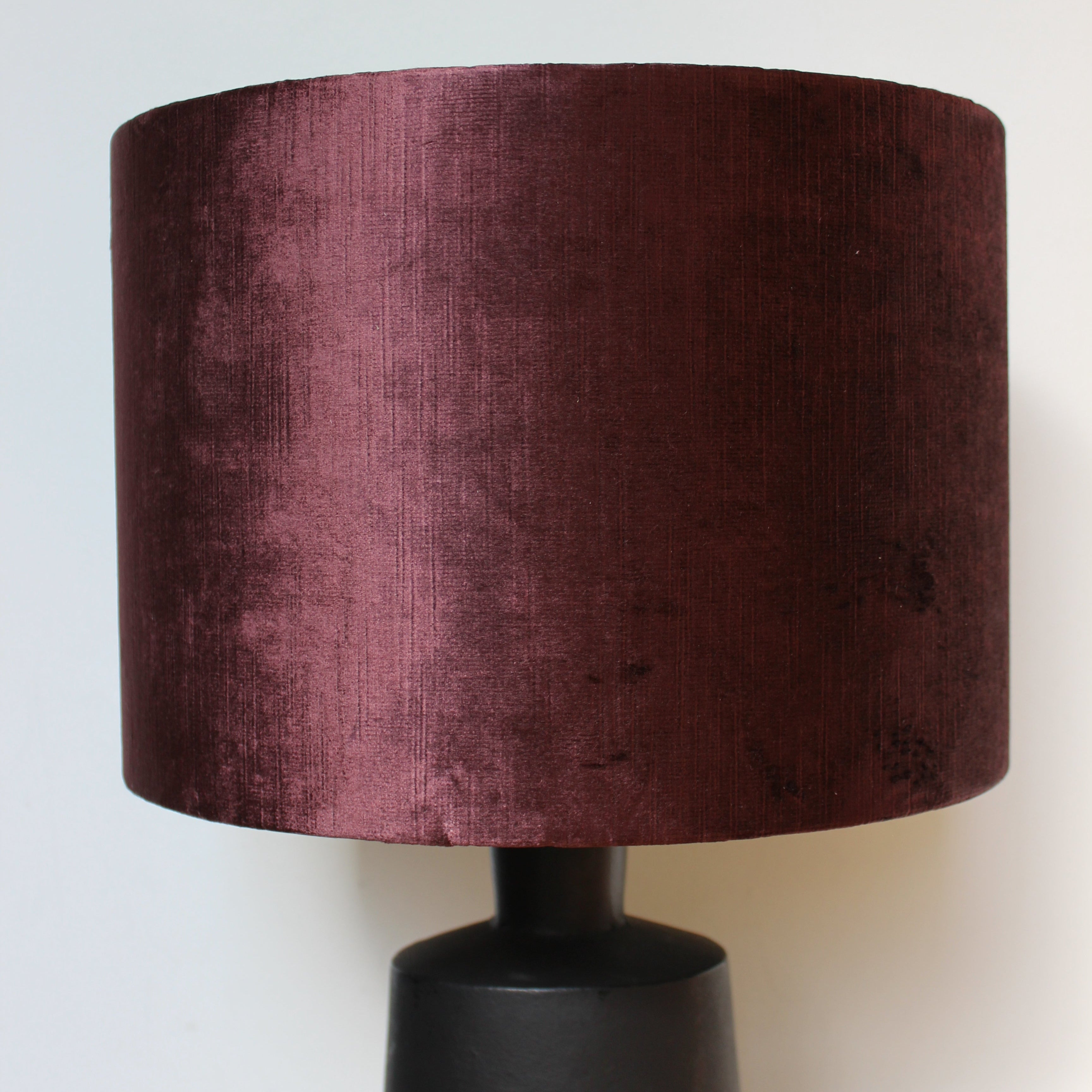 Gemstone Aubergine Cylinder Lampshade - Uneeka