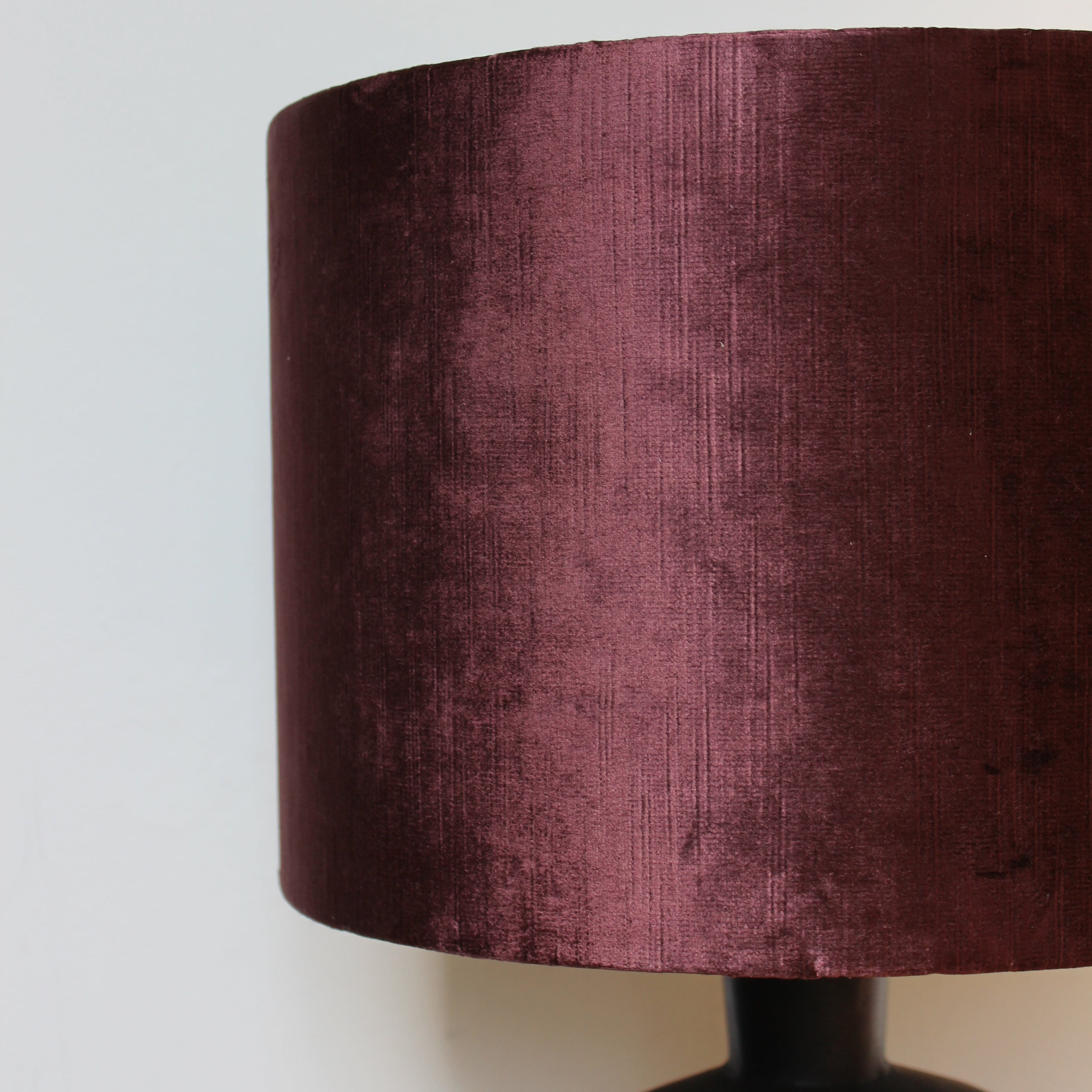 Gemstone Aubergine Cylinder Lampshade - Uneeka