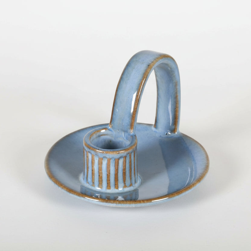 Glazed Ceramic Candle Stick Holder - DBE080 - Uneeka