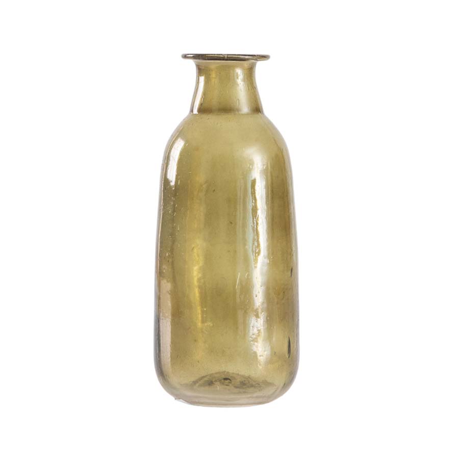 Green Chunky Glass Bud Vase