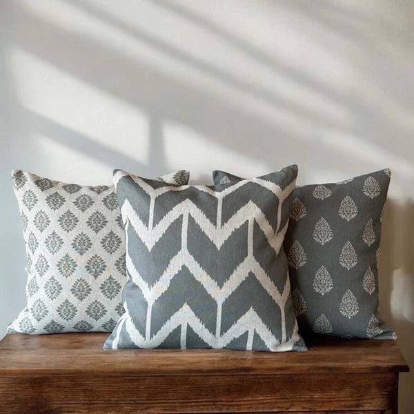 Green Geometric Arrow Cushion - Uneeka Home