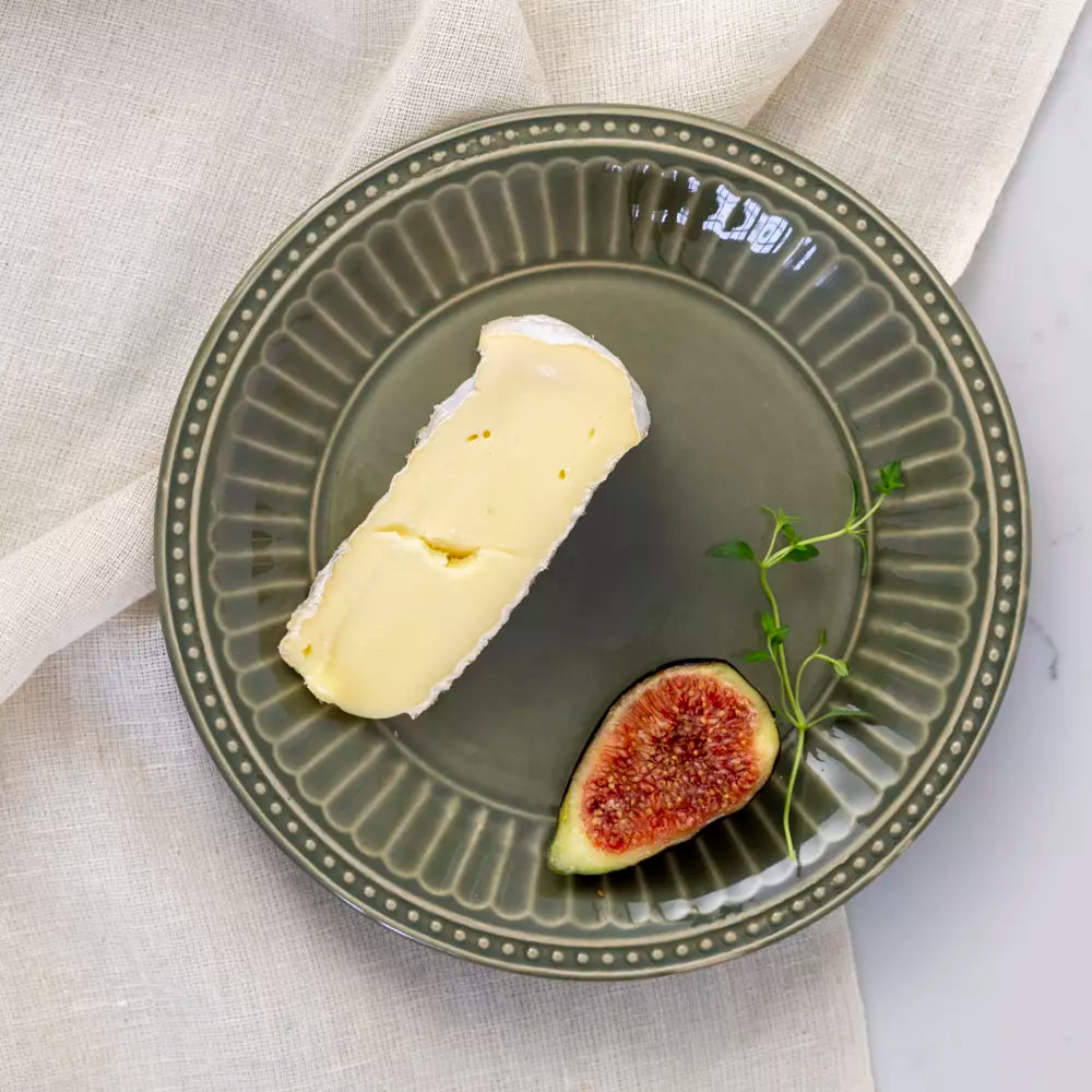 Green Patterned Edge Side Plate - Uneeka