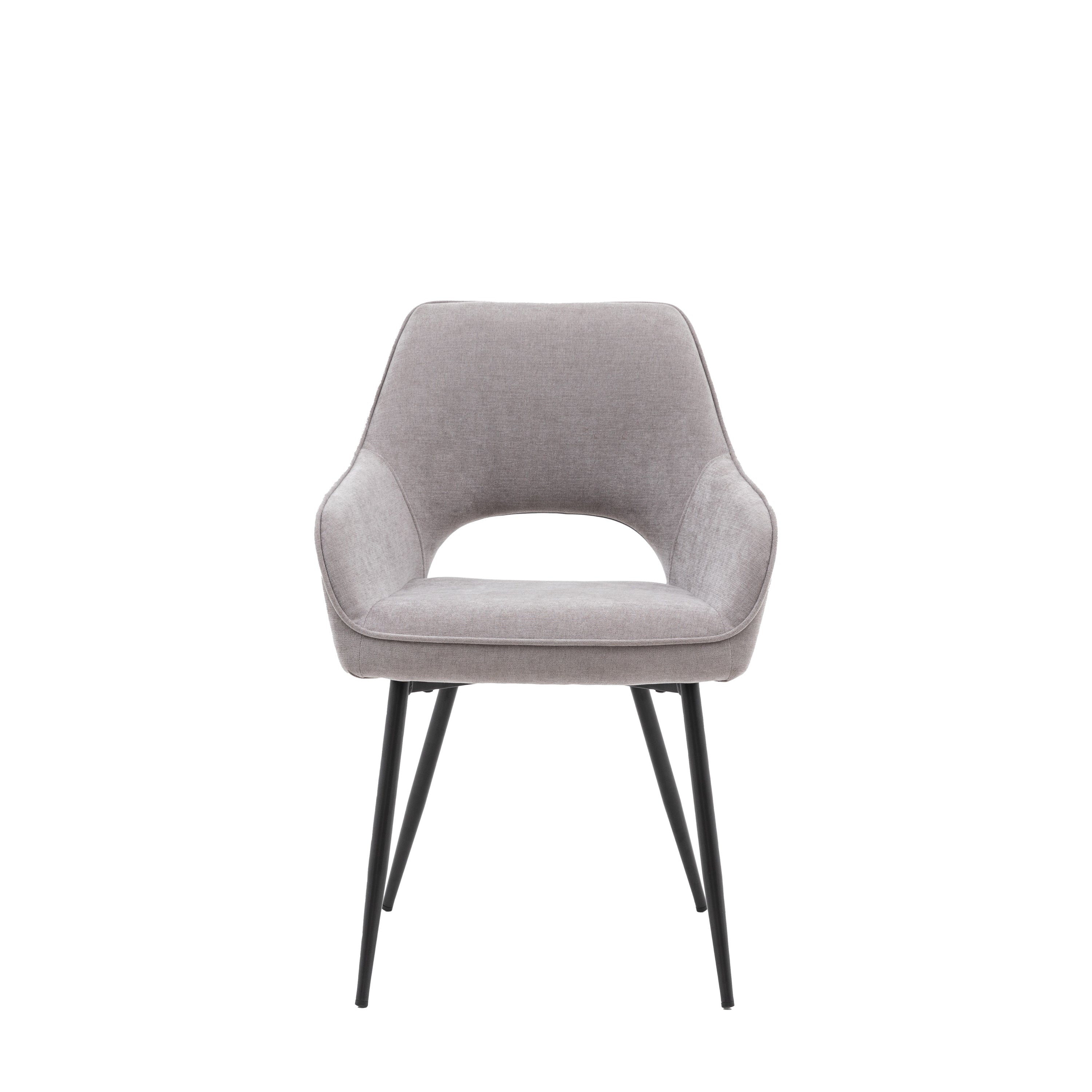 Grey Upholstered Dining Chair - Uneeka