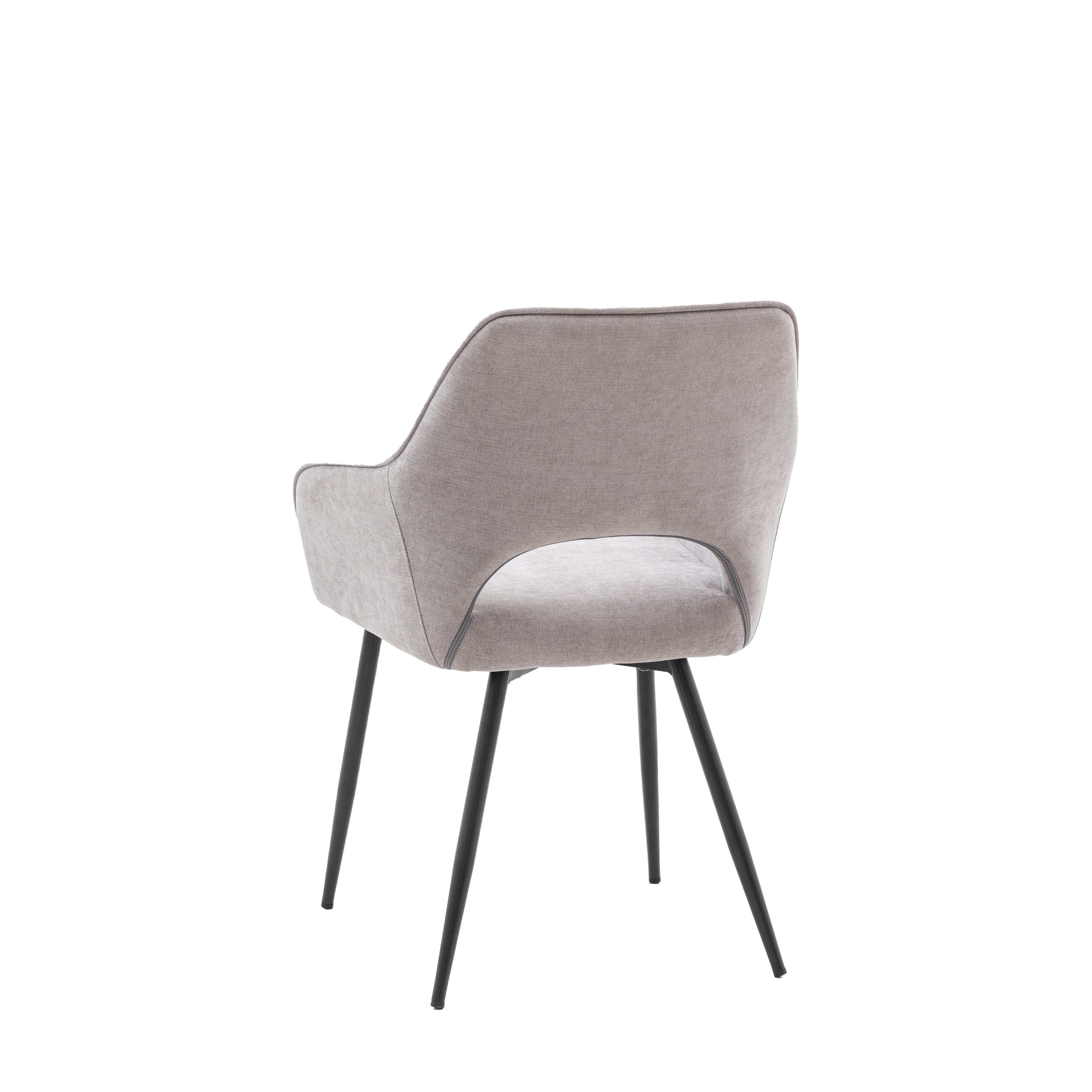 Grey Upholstered Dining Chair - Uneeka