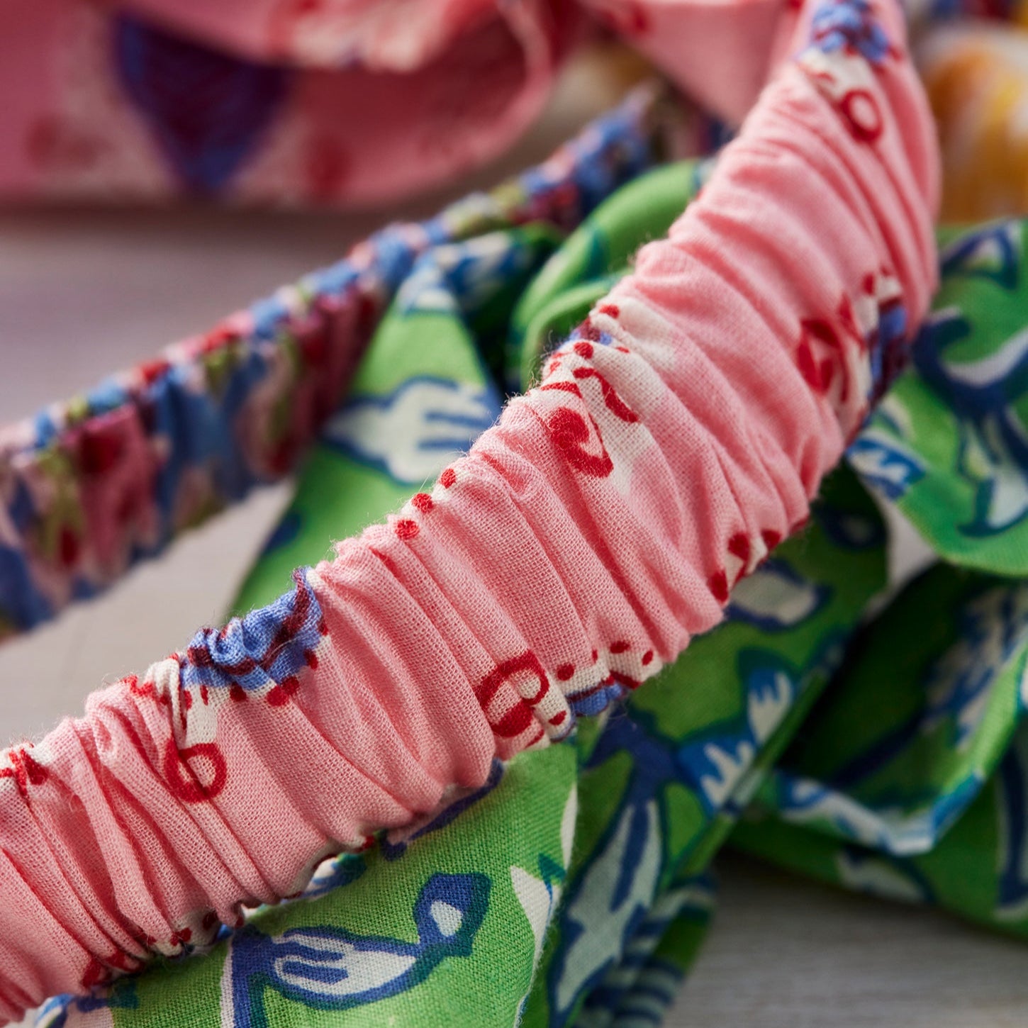 Assorted Colour Block Print Knot Headband - HB22 - Uneeka