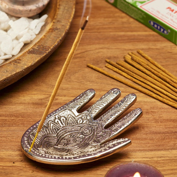 Hamsa Hand Incense Holder - IH75 - Uneeka
