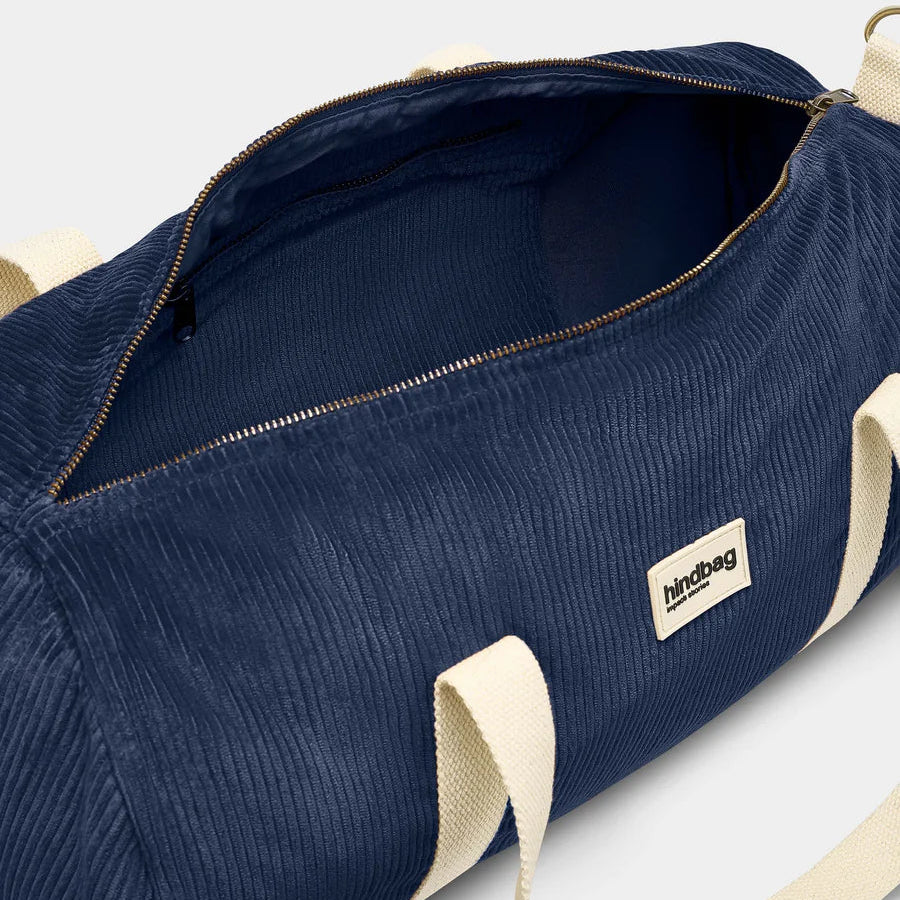 Hindbag Organic Cotton Corduroy Duffel Bag - Navy - Uneeka