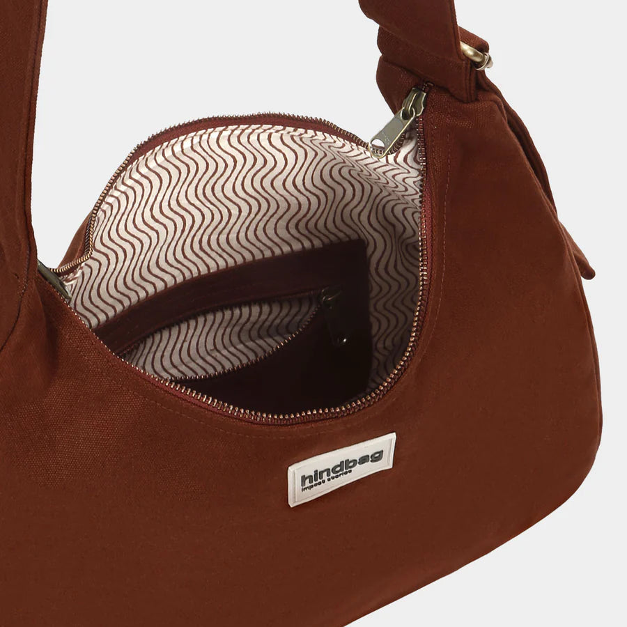 Hindbag Organic Cotton Shoulder Bag - Brown - Uneeka
