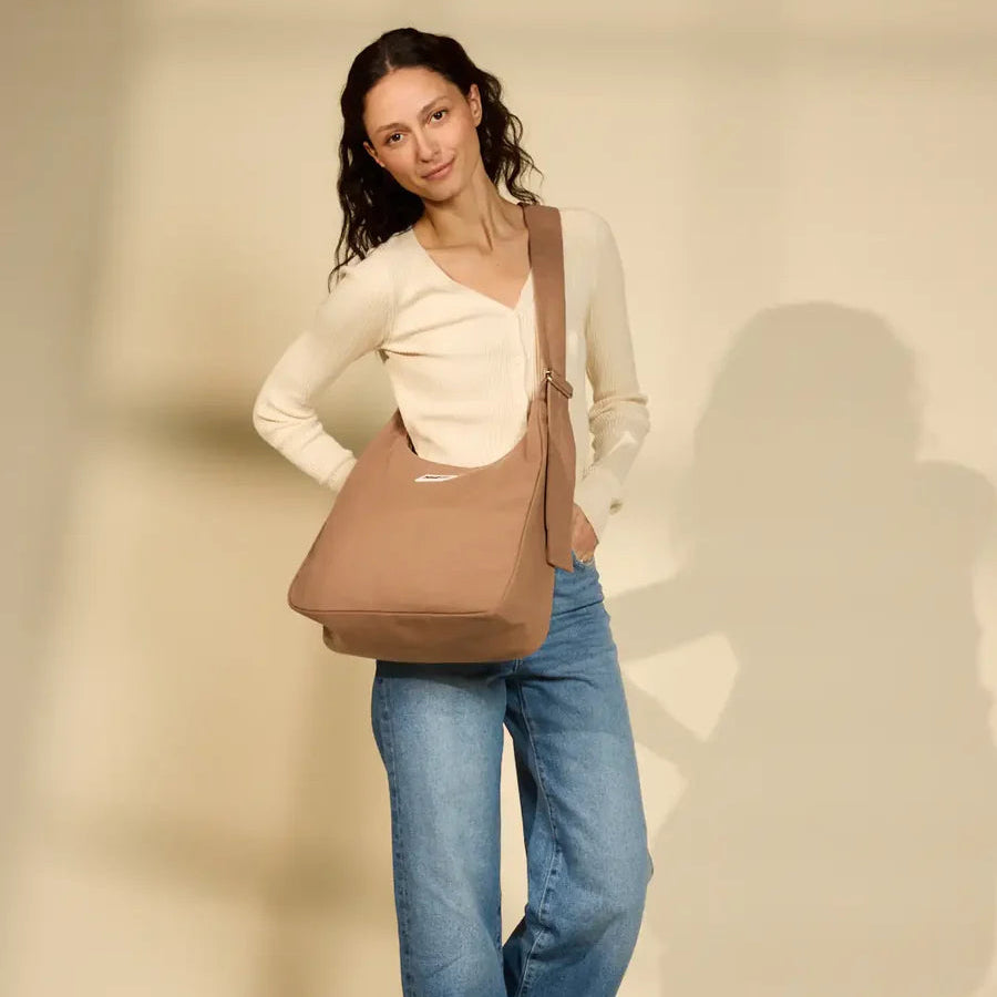 Hindbag Organic Cotton Shoulder Bag - Cinnamon - Uneeka