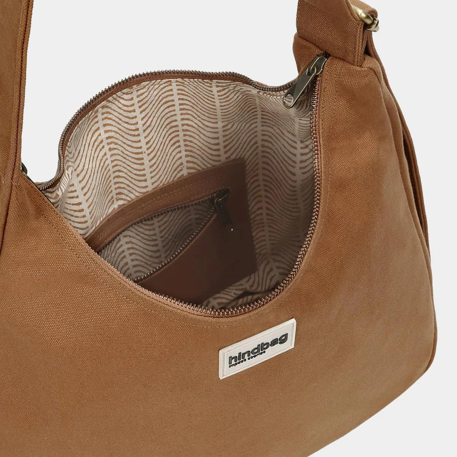 Hindbag Organic Cotton Shoulder Bag - Cinnamon - Uneeka