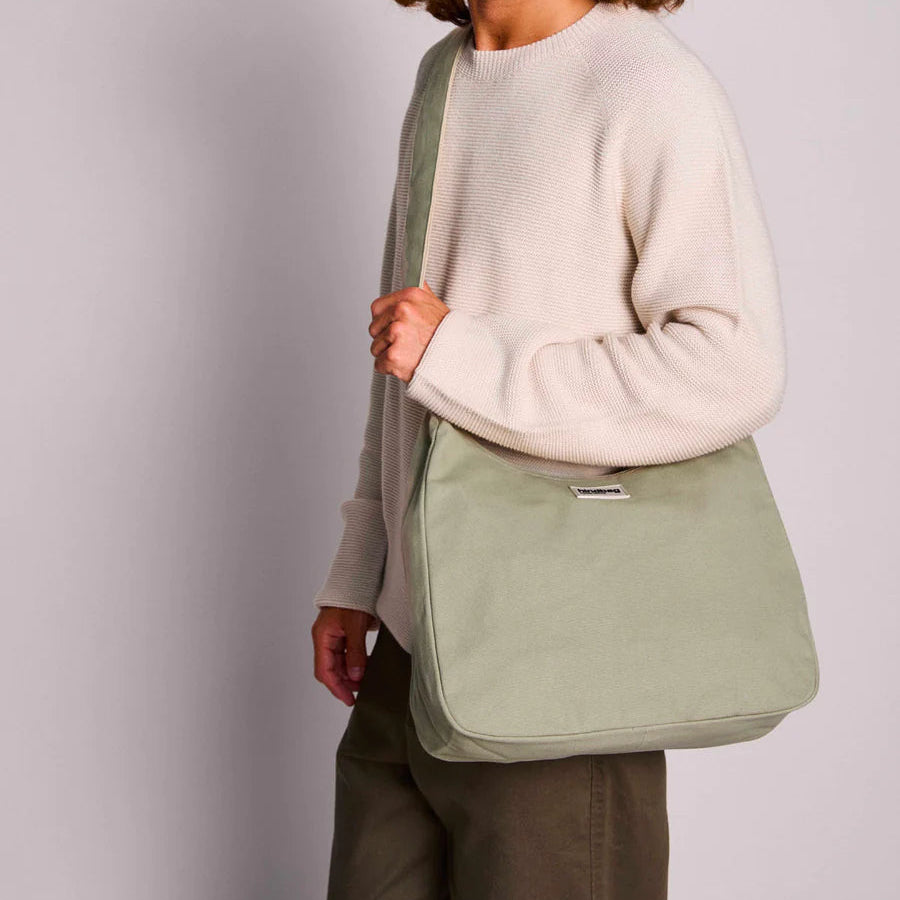 Hindbag Organic Cotton Shoulder Bag - Sage Green - Uneeka