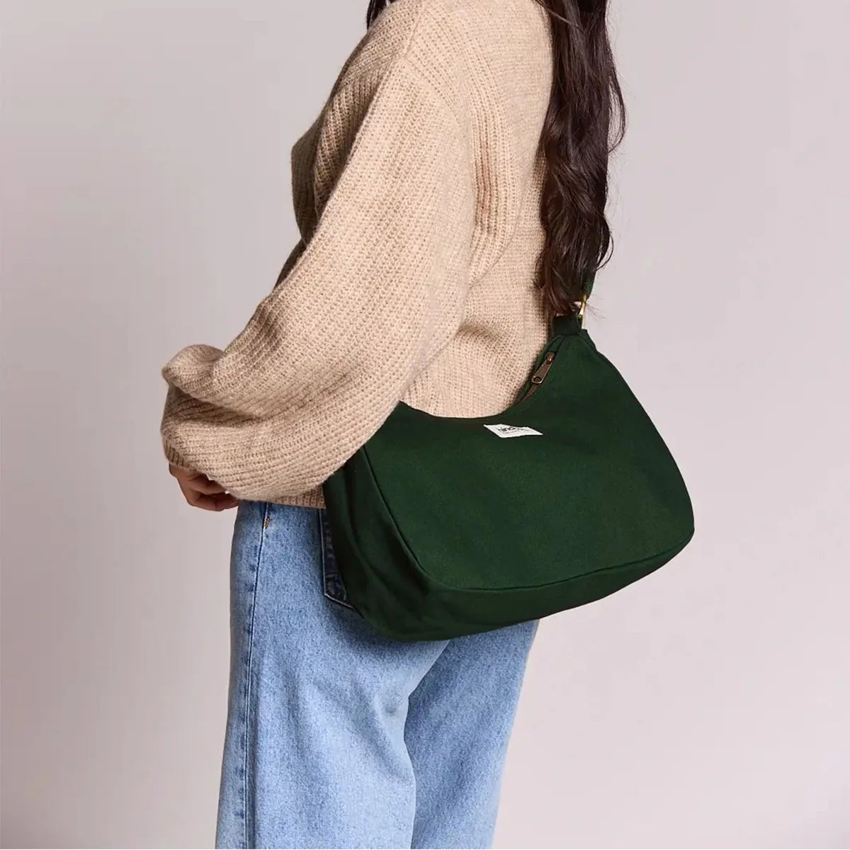 Hindbag Organic Cotton Scoop Shoulder Bag - ROSA_VF - Uneeka
