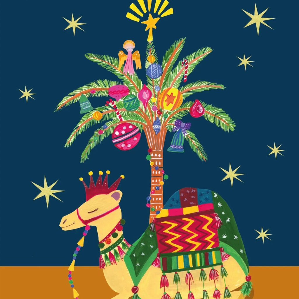 Holly Jolly Christmas Camel Christmas Card