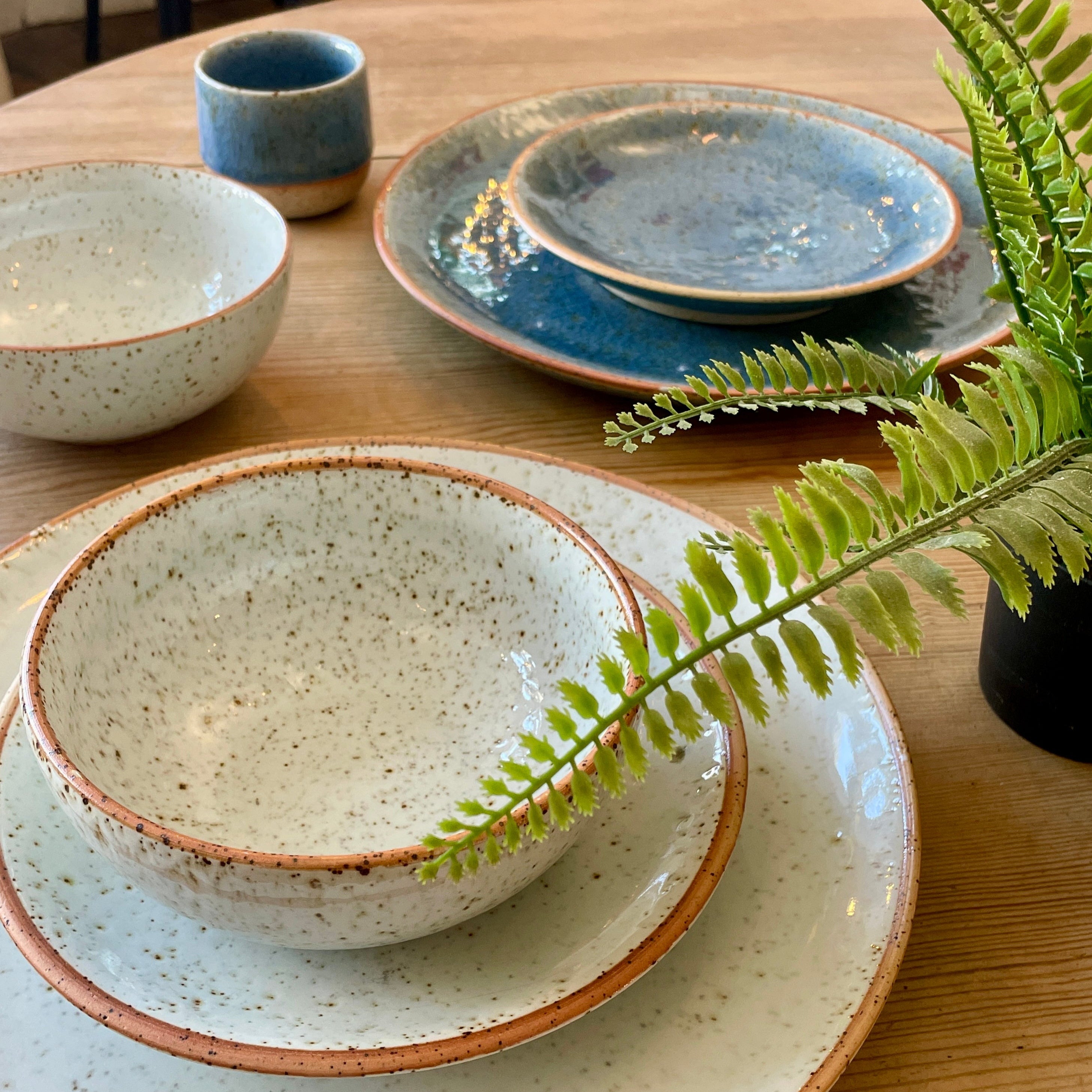 Stoneware Dinner Plate - Medium Plate-W - Uneeka