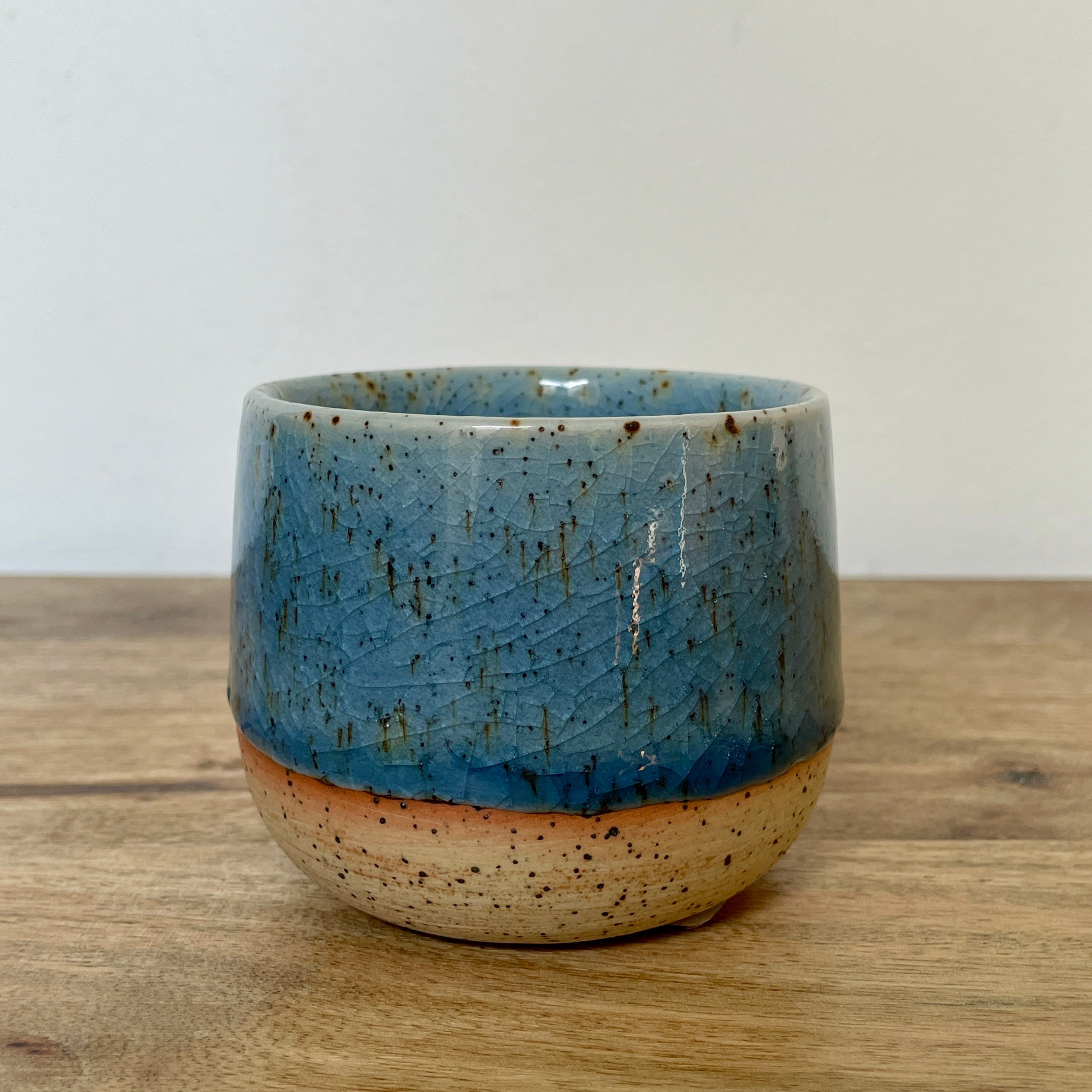 Handmade Stoneware Espresso Cup - No Handle Mug-B - Uneeka