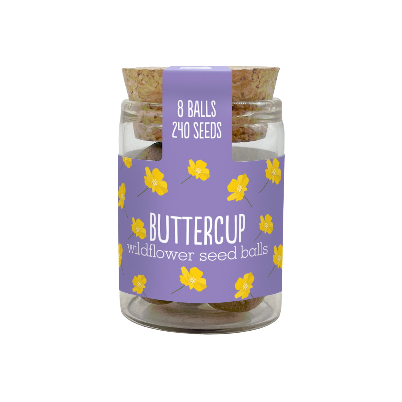 Seedball Flower Seed Jar - JAR-24-BOX -BUTTERCUP - Uneeka