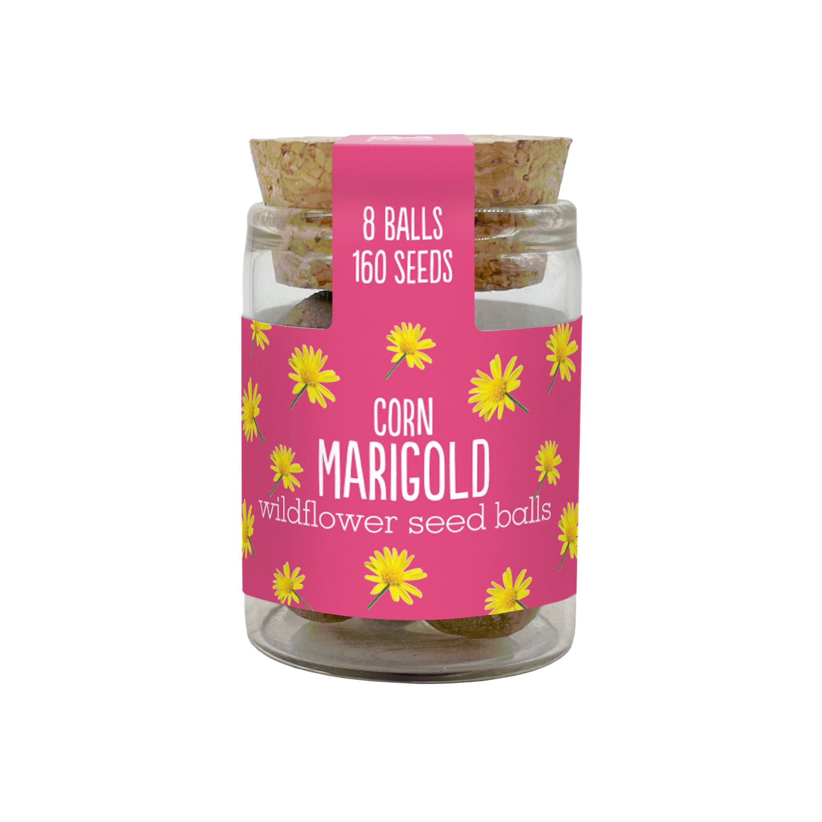 Seedball Flower Seed Jar - JAR-24-BOX -MARIGOLD - Uneeka