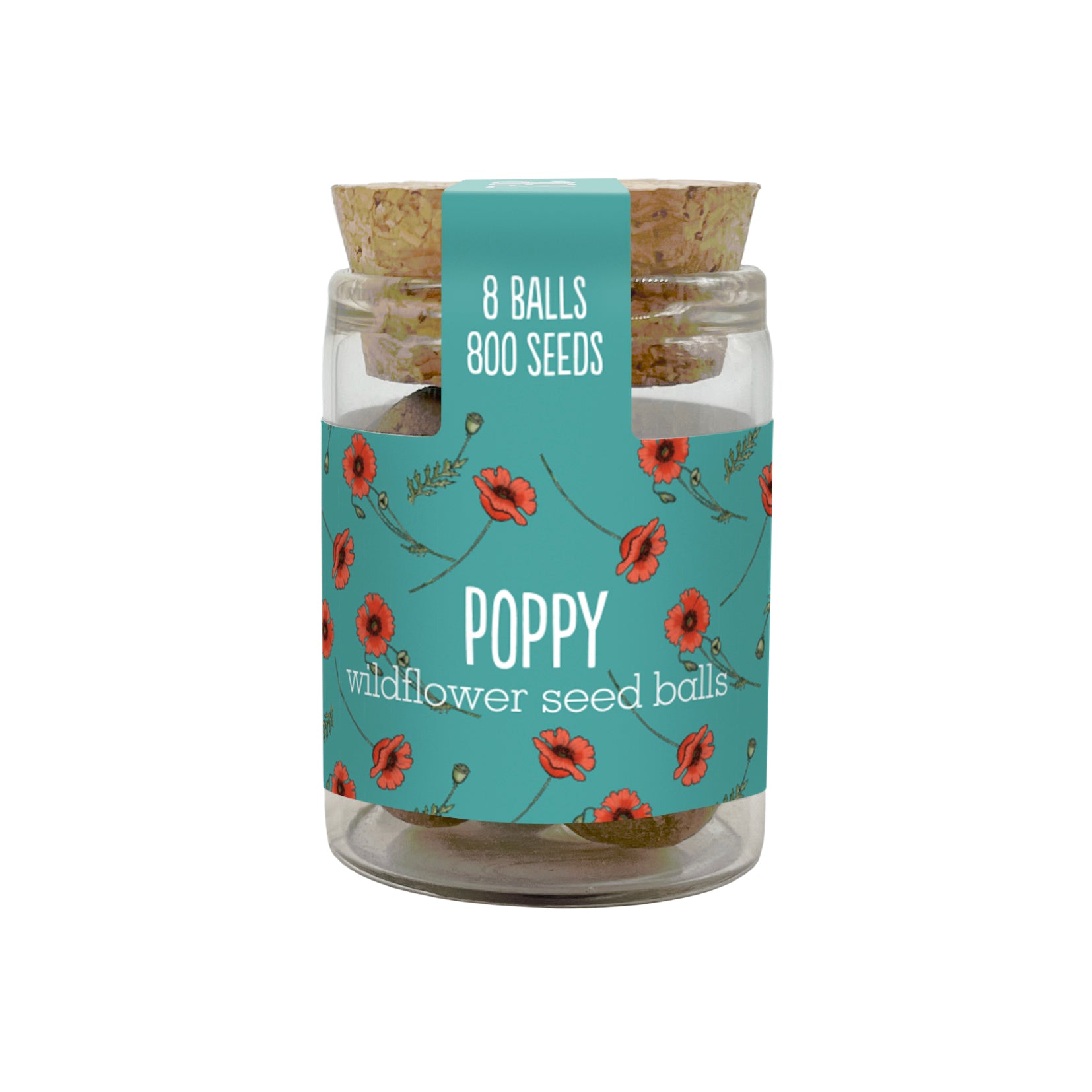 Seedball Flower Seed Jar - JAR-24-BOX -POPPY - Uneeka