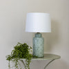 Moroccan Style Table Lamp with White Shade - JIN21956 - Uneeka
