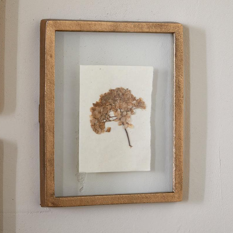 Nkuku Jahala Antique Brass Wall Hung Photo Frame - Uneeka 