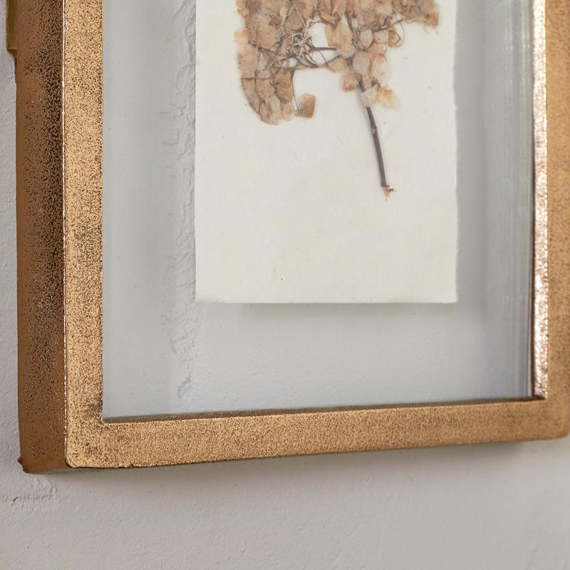 Nkuku Jahala Antique Brass Wall Hung Photo Frame - Uneeka 