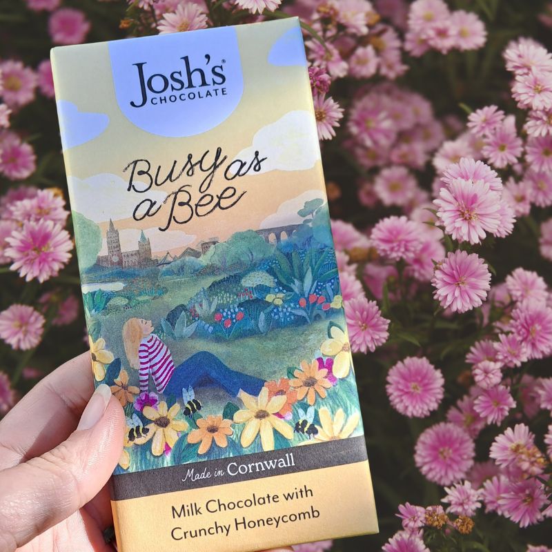 Josh's Chocolate Crunchy Honeycomb Milk Chocolate Bar - Cornish Gifts at Uneeka