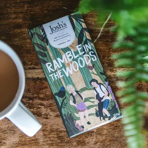 Josh’s Fruit & Nut Milk Chocolate Bar - Ramble in the Woods - Cornish Gifts at Uneeka