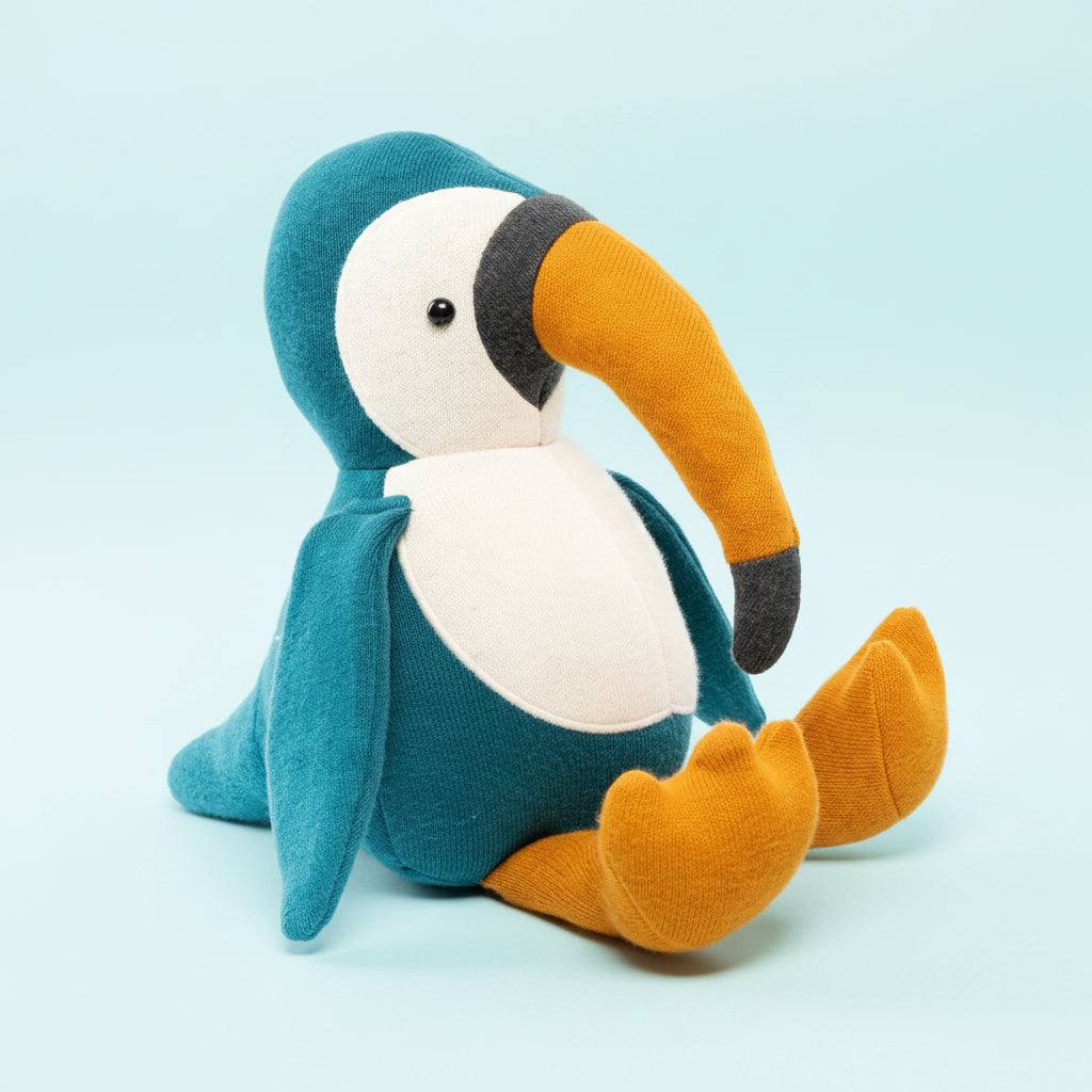 Knitted Organic Cotton Toucan Toy - BY5857 - Uneeka