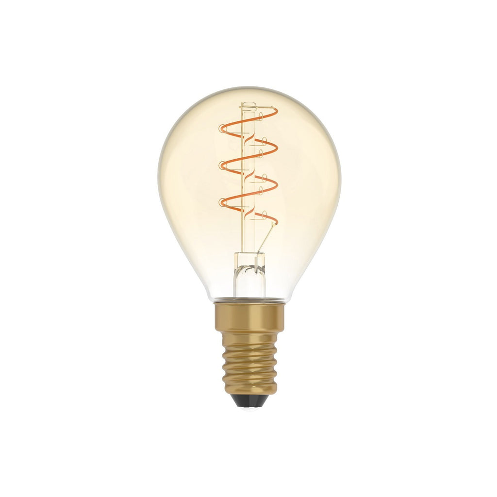LED Gold Mini Globe G45 5W E14 Dimmable Bulb