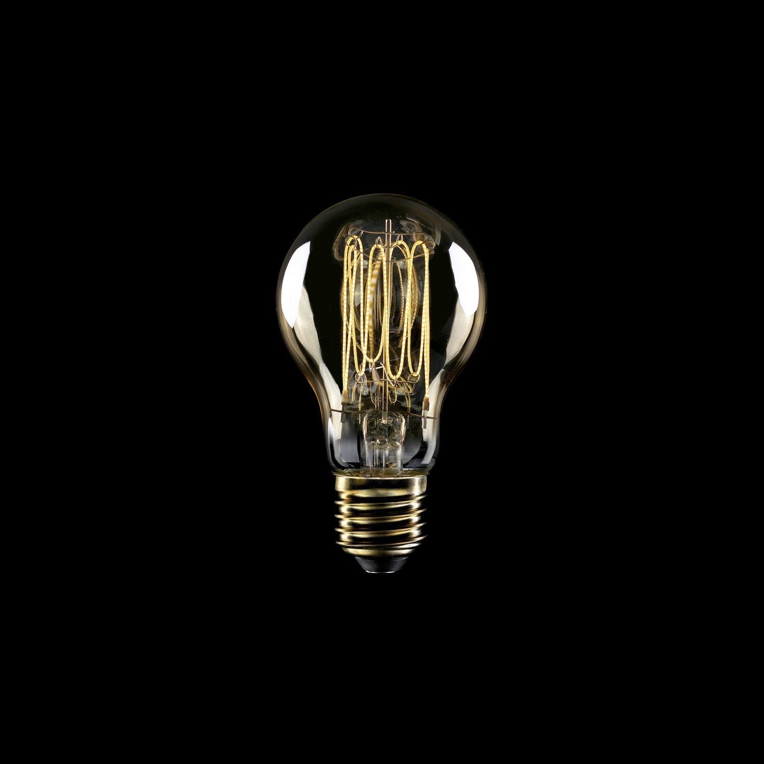 LED Golden Carbon Cage Spiral E27 Light Bulb - BB-C53 - Uneeka Lighting