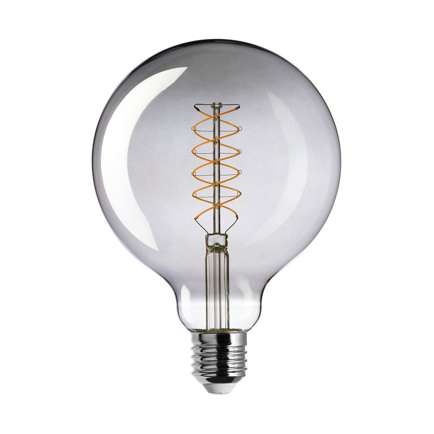 LED Light Smoky G125 Globe Spiral Filament 4.8W Light Bulb - BB-D04 - Uneeka