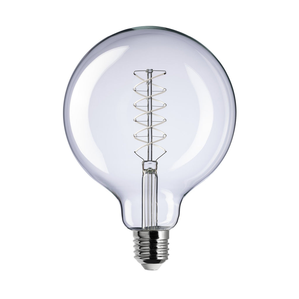 LED White Globe G125 5.9W E27 Dimmable Bulb - Uneeka Home