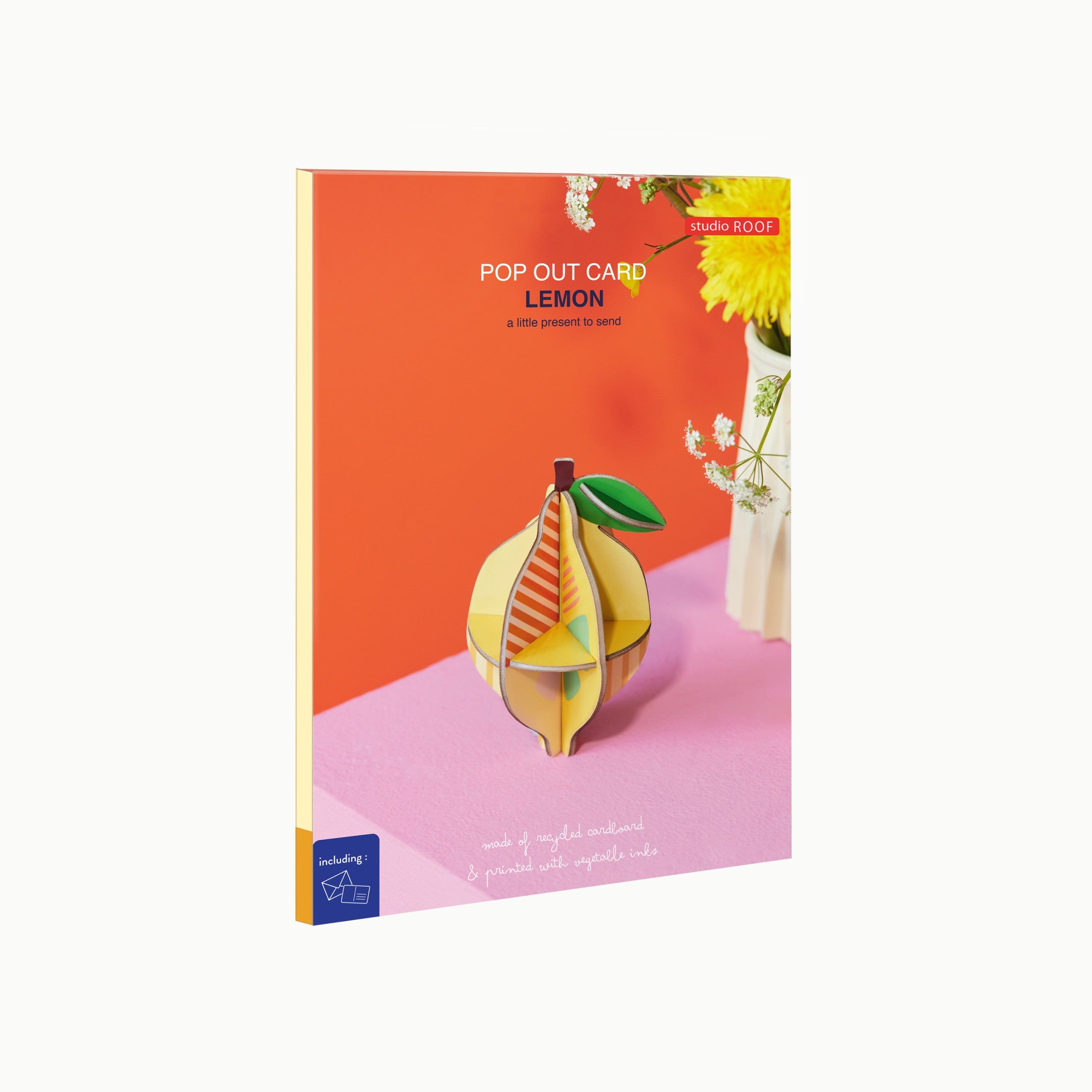Lemon Cardboard Model & Greetings Card - TPO102 - Uneeka